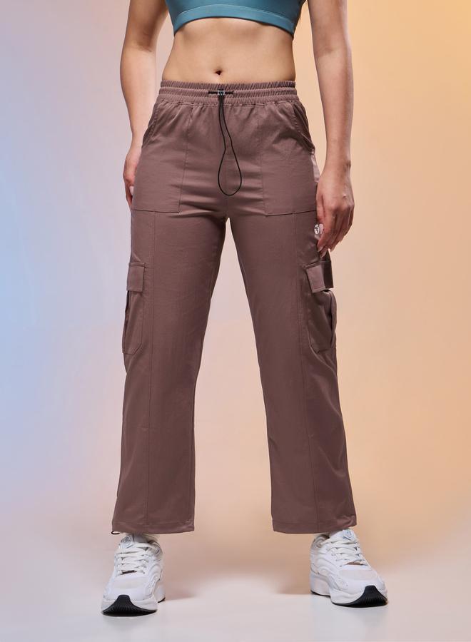 Technosport Women Solid Slim Fit Sports Cargo Track Pants - Image 5